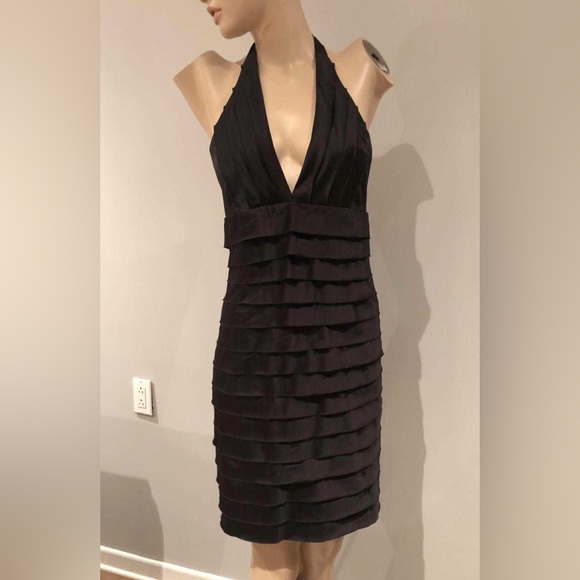 NUMERO Sexy Black Dress Horizontal Layers - Picture 2 of 5